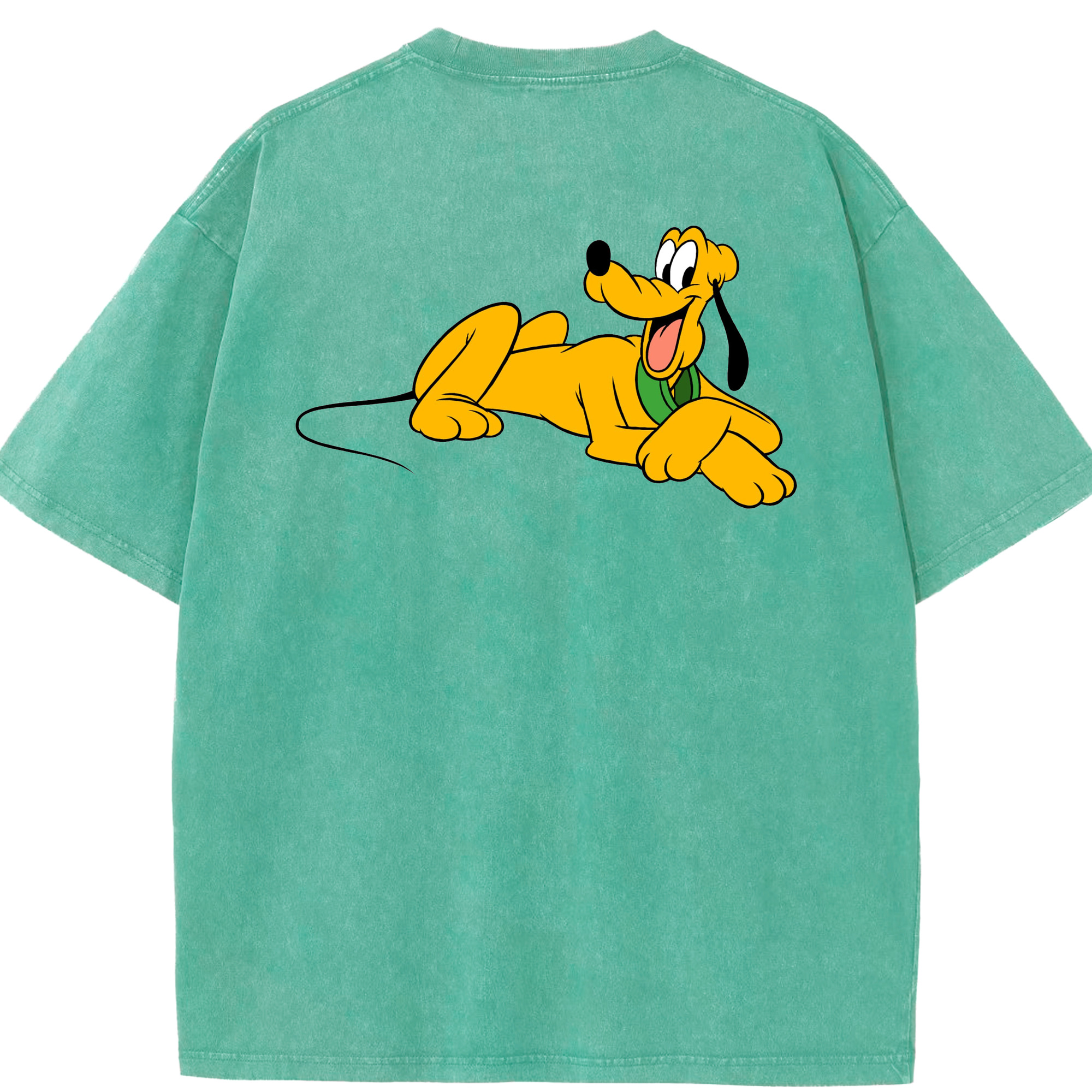 （画像用） ミッキーマウス Mickey Mouse 綿100% ヴィンテージ風 半袖Tシャツ（背面プリント）